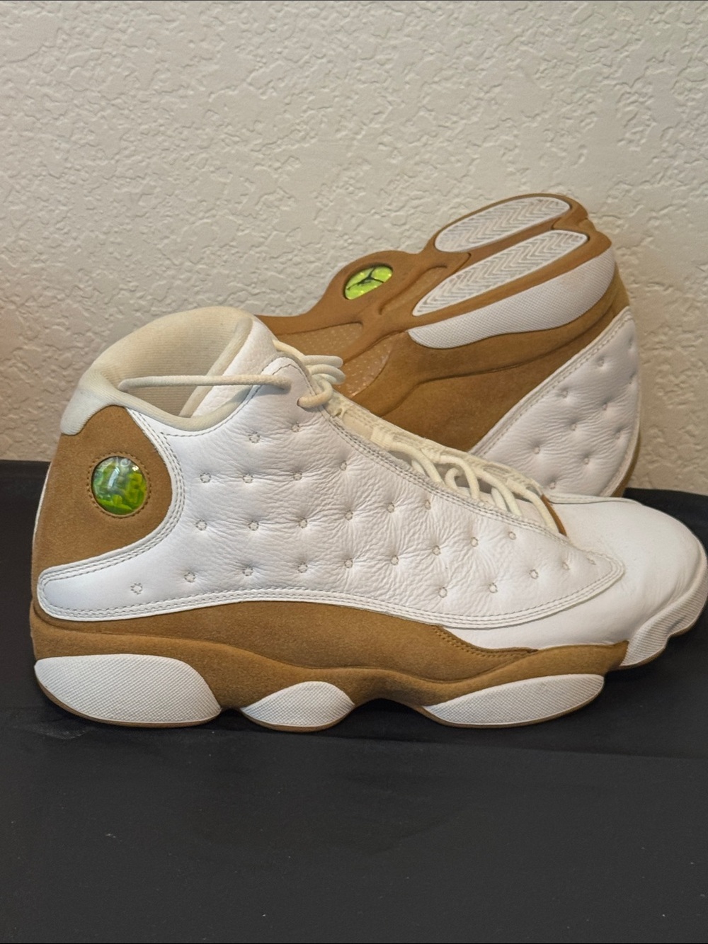 Jordan 13 Wheat 2023 release White Leather Basketball Sneakers